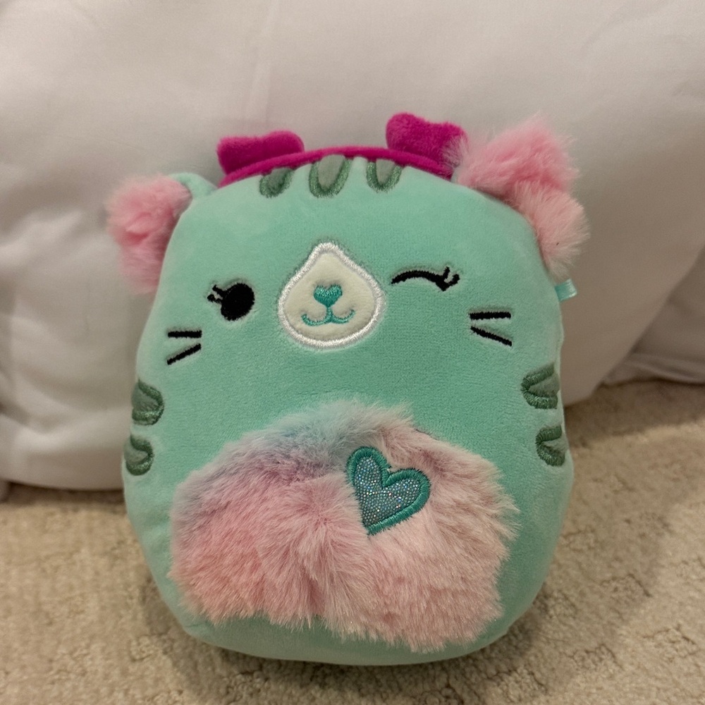 Squishmallows Corinna the Cat Valentine Plush 8"